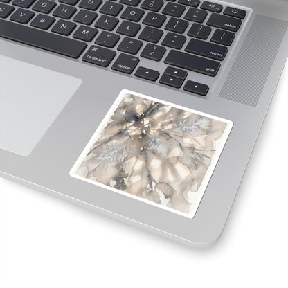 Shadow Play Watercolor Sticker | Earthy Japandi Art