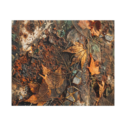 Rust Patina Canvas Art | Autumn Japandi Texture Art