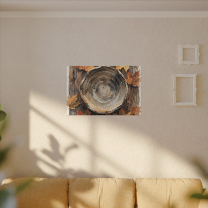 Ma Ceramic Bowl Canvas Art - Japandi Watercolor