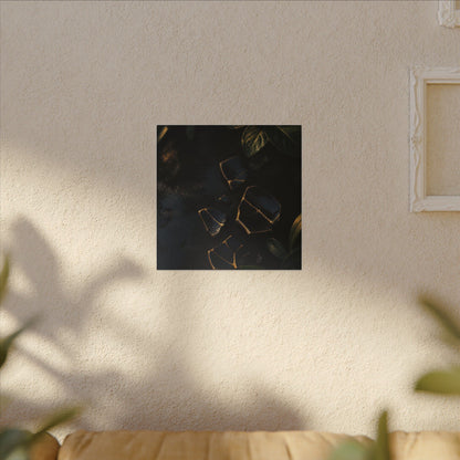 Summer Broken Pottery Moody Minimal Canvas Art | Atmospheric Decor