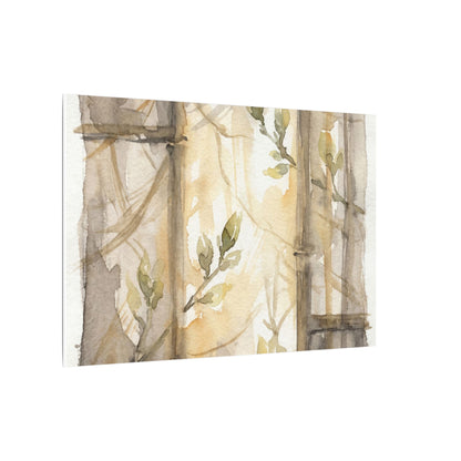 Shoji Screen Spring Canvas Art | Japandi Cozy Design