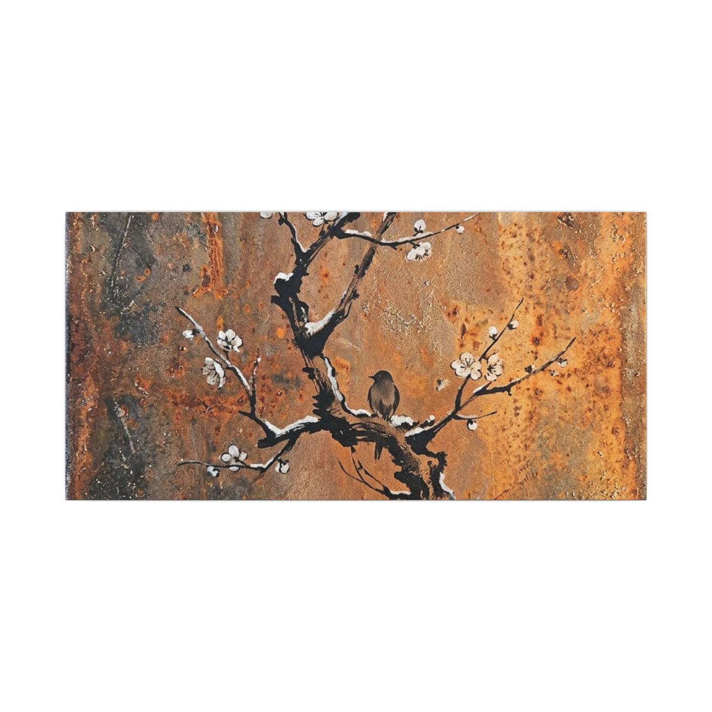 Datsuzoku Rust Patina Canvas Art - Zen Sumi E