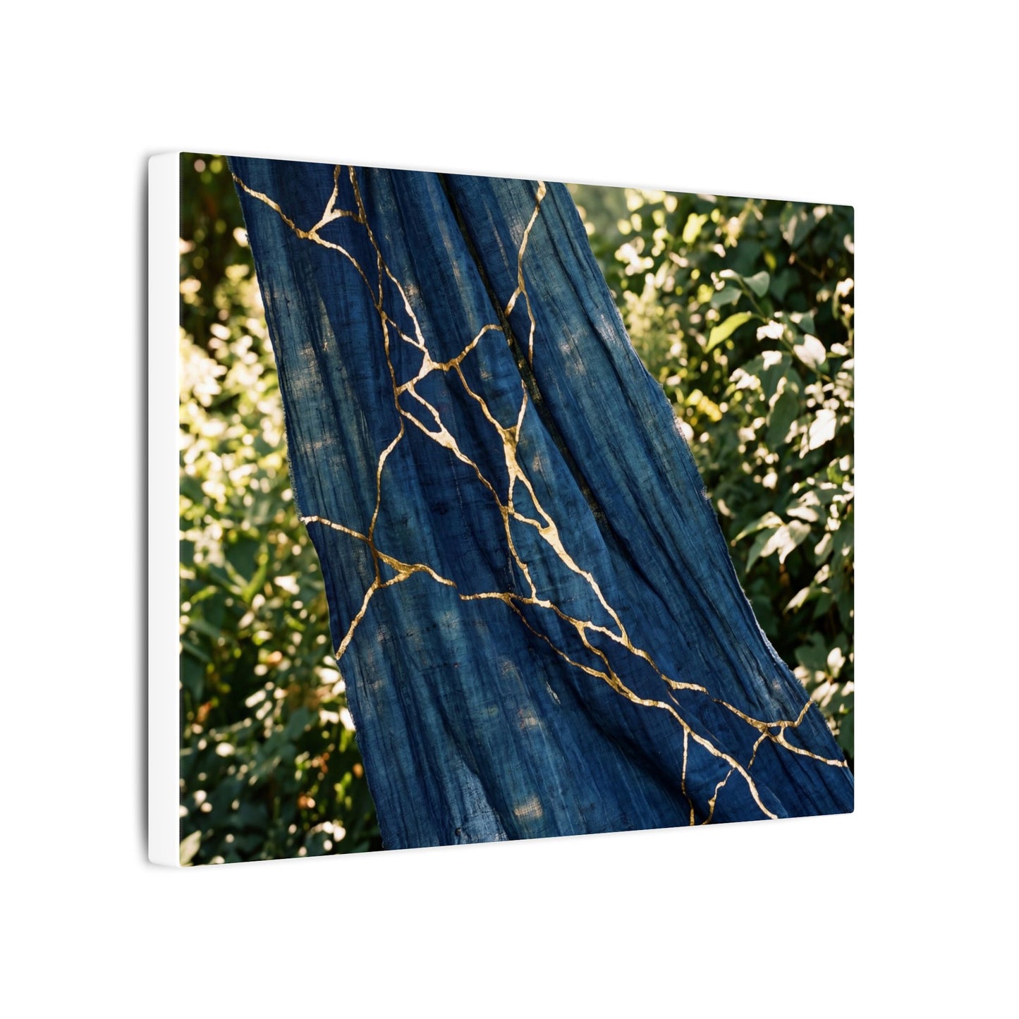 Resilient Silk Drape Canvas Art - Gold Repair Kintsugi