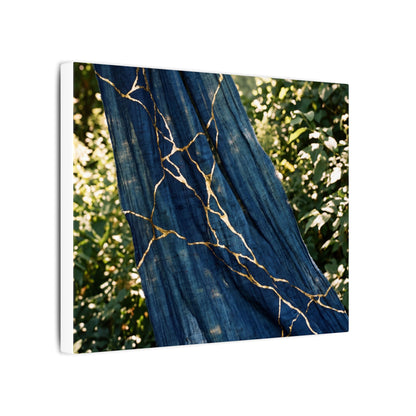 Resilient Silk Drape Canvas Art - Gold Repair Kintsugi