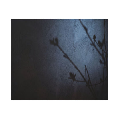 Shadow Play Canvas Art | Spring Dark Japandi Moody Minimal Art