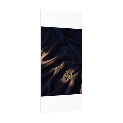 Silk Drape Shadow Zen Canvas Art | Luxurious Dark Japandi Art