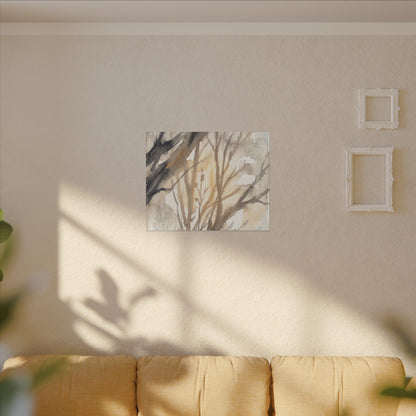 Ma Shadow Play Canvas Art - Japandi Watercolor