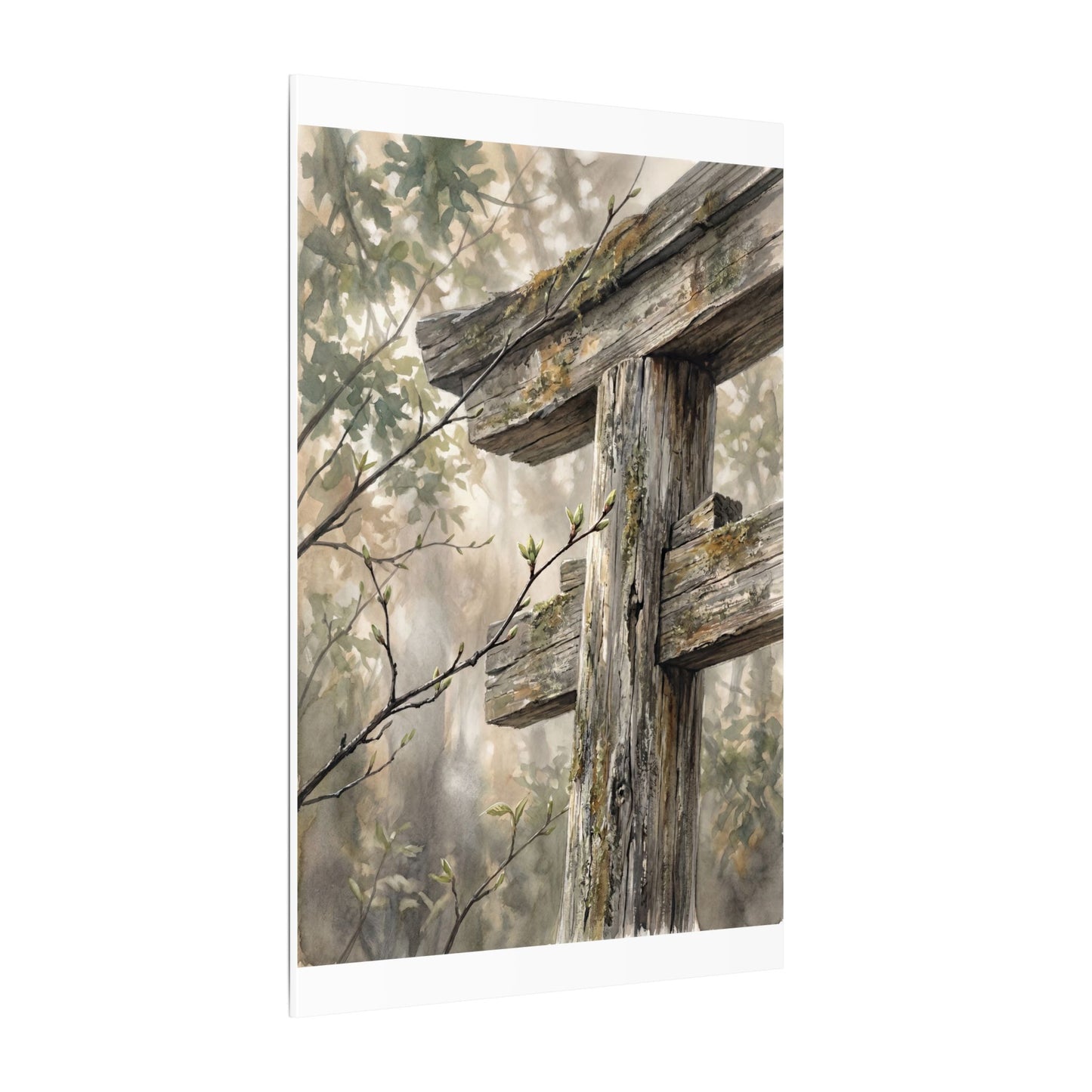 Torii Gate Spring Canvas Art | Japandi Neutral Design