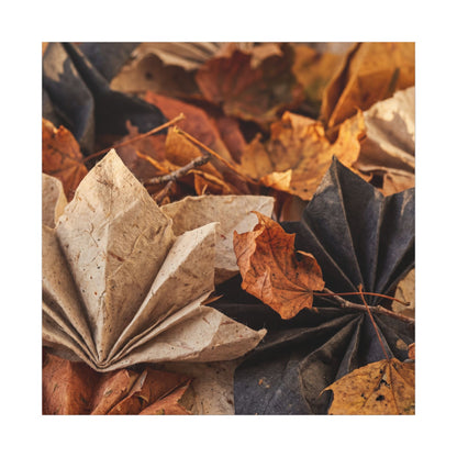 Paper Fold Texture Canvas Art | Elegant Japandi Art