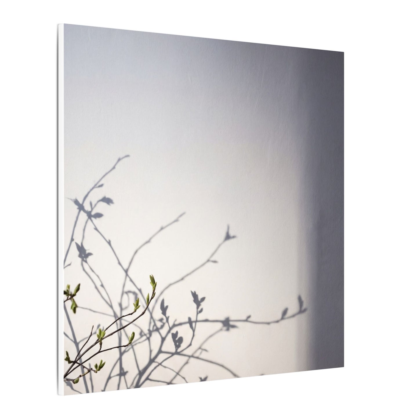 Japandi Shadow Play in Dawn | Japanese Pattern Canvas Art