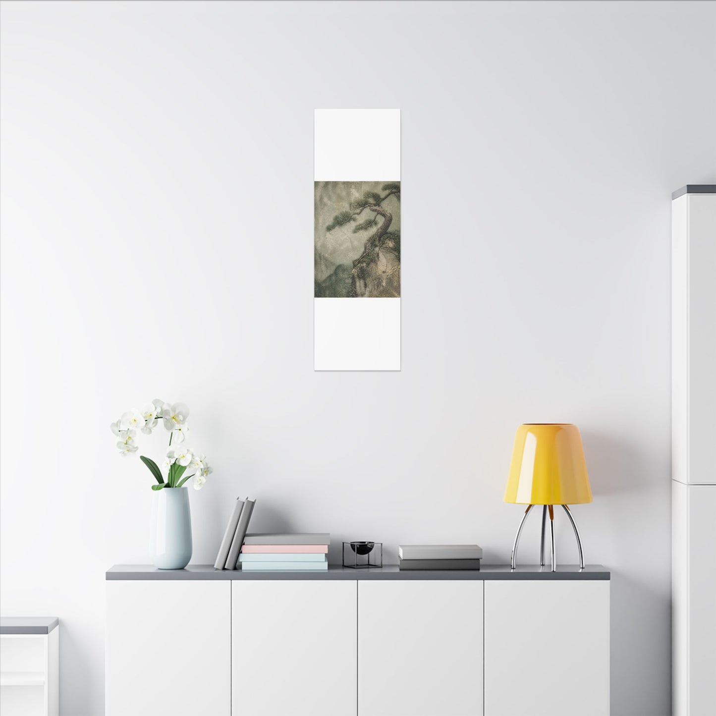 Fukinsei Pine Tree Canvas Art - Japandi Texture