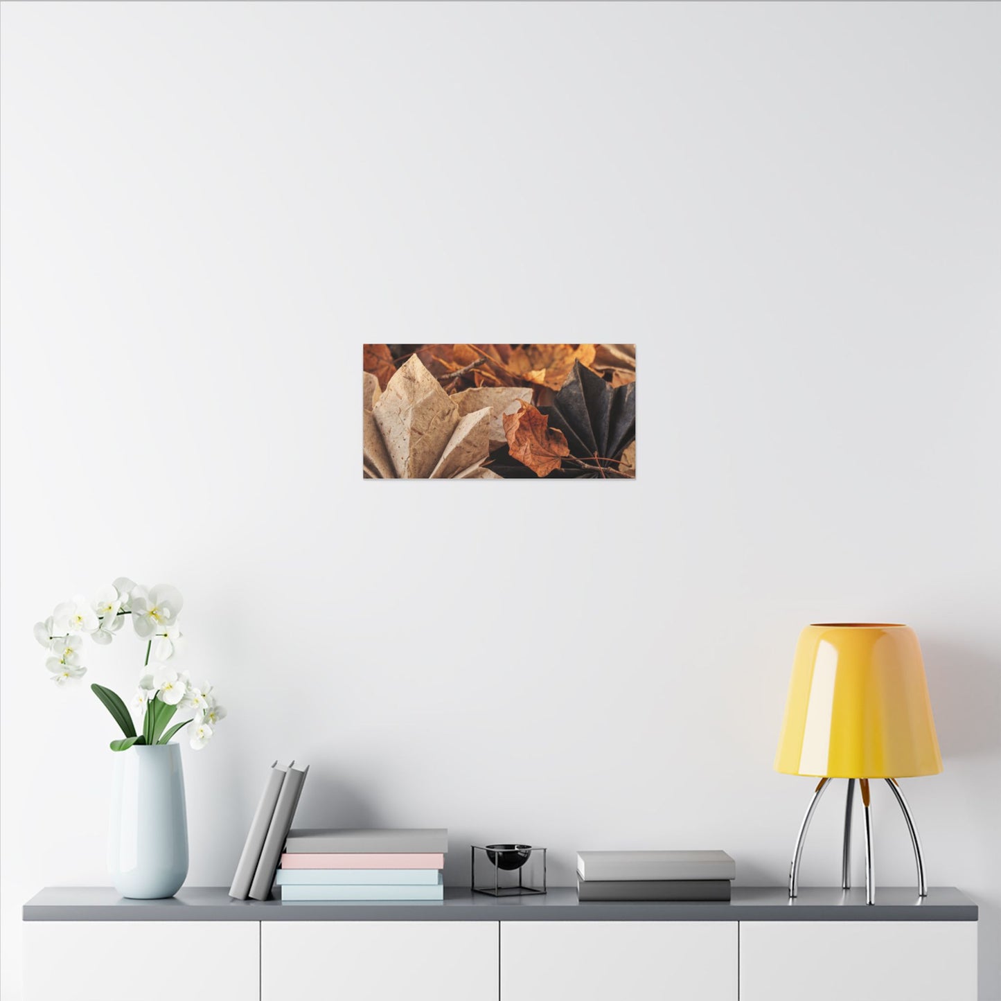 Paper Fold Texture Canvas Art | Elegant Japandi Art