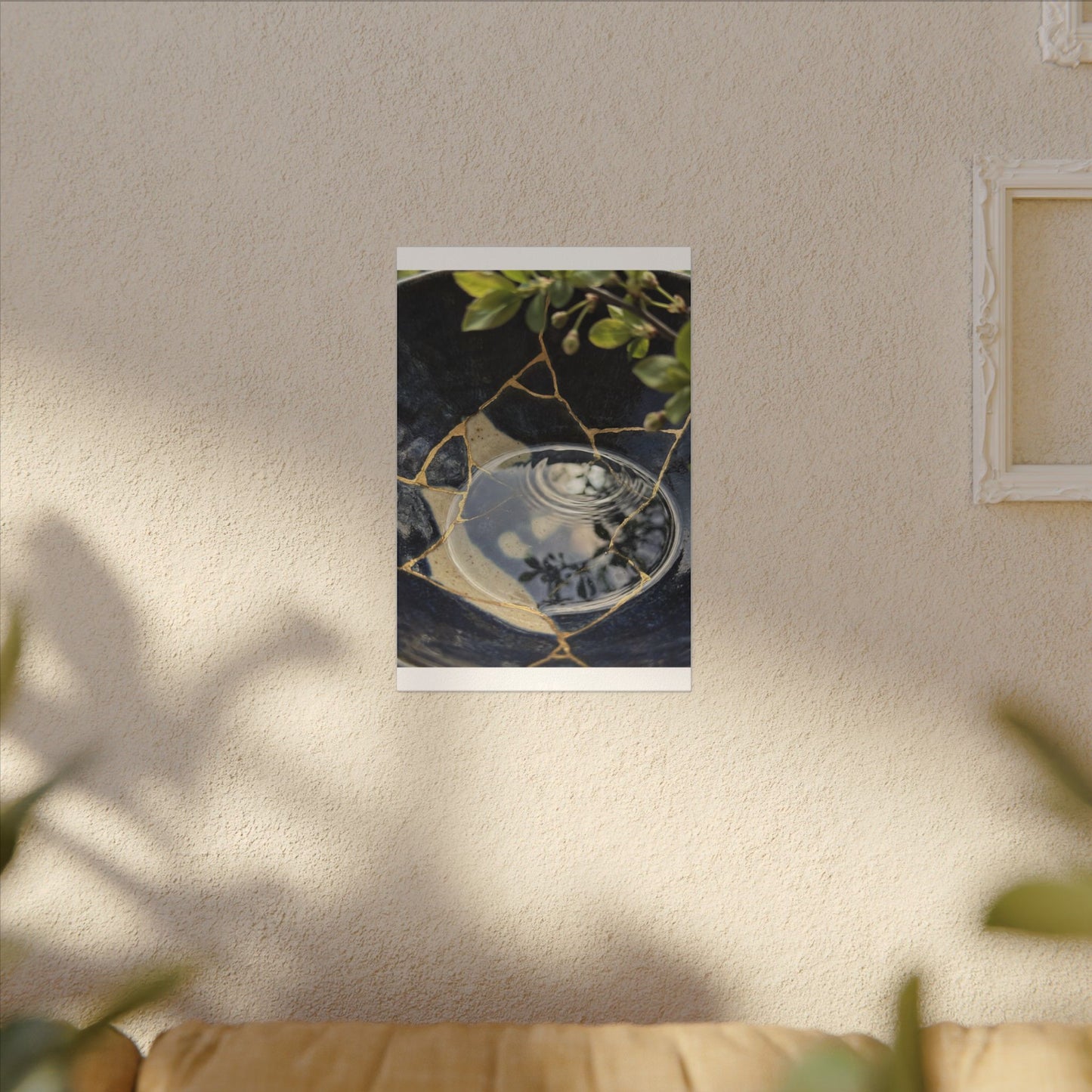 Water Ripple Spring Canvas Art | Kintsugi Beautiful Design