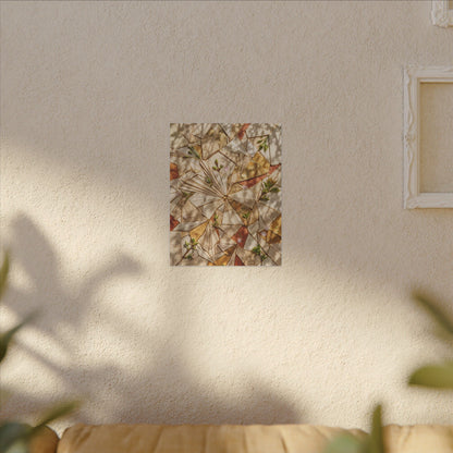 Resilient Paper Fold Canvas Art - Gold Repair Kintsugi