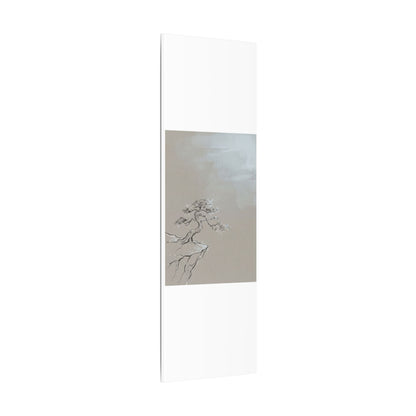 Pine Tree Minimal Line Canvas Art | Warm Japandi Art