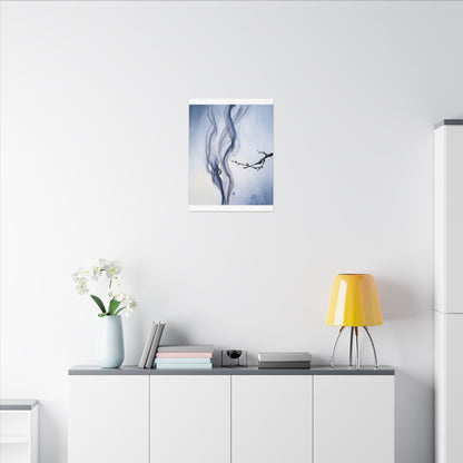 Incense Smoke Spring Canvas Art | Zen Tranquil Design