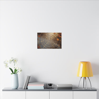 Artful Water Ripple Canvas Art - Gold Vein Kintsugi