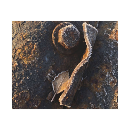 Moody Rust Patina Canvas Art - Moody Minimal Dark Japandi