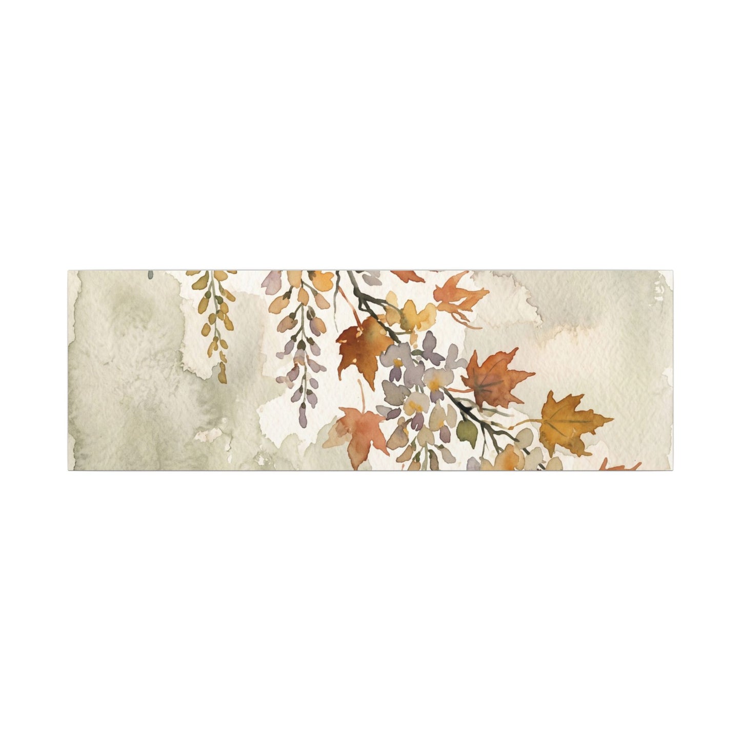Ma Wisteria Canvas Art - Japandi Watercolor