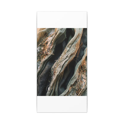 Silk Drape Winter Canvas Art | Japandi Cozy Design