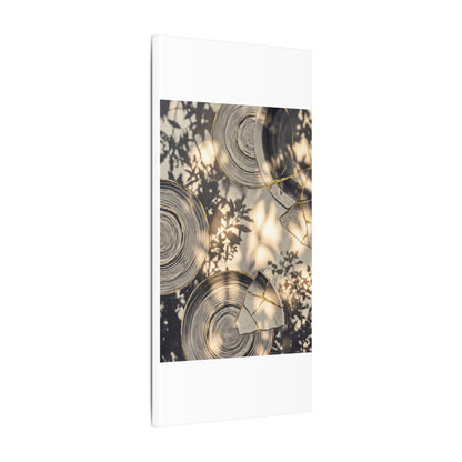 Healing Water Ripple Canvas Art - Gold Vein Kintsugi