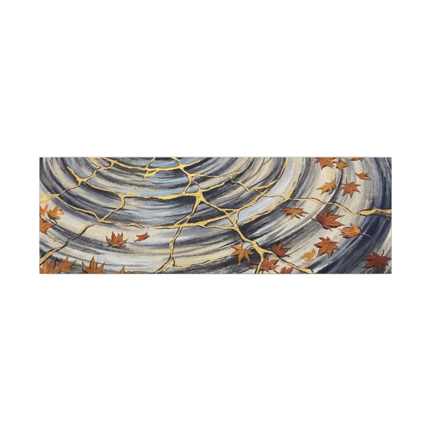 Moonlight Water Ripple Canvas Art - Kintsugi Fukinsei