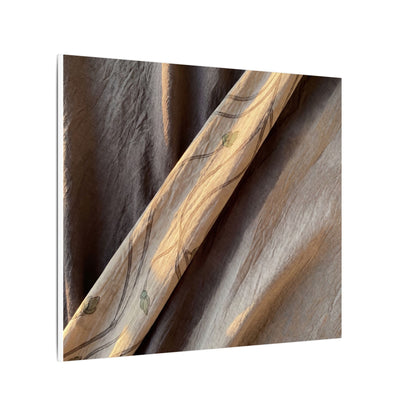 Warm Silk Drape Canvas Art - Japanese Pattern Japandi