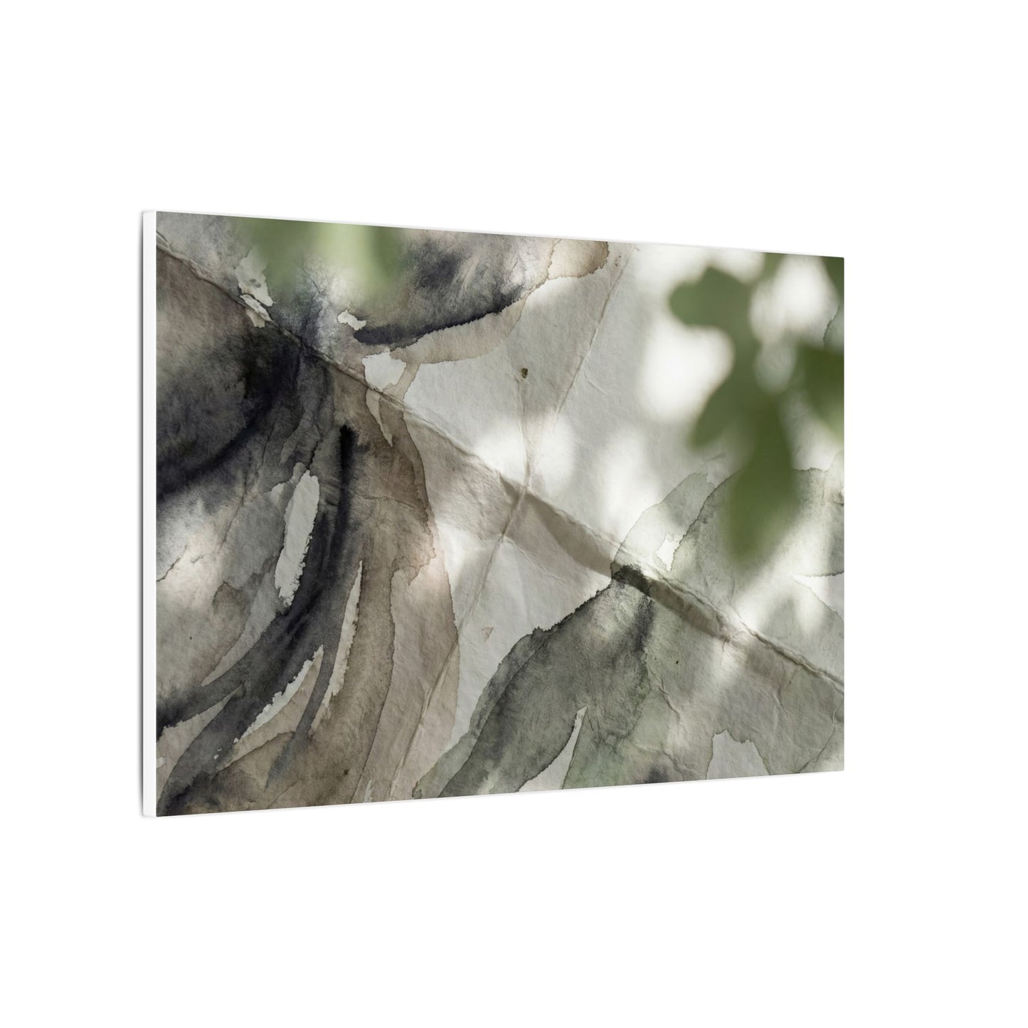 Spring Paper Fold Watercolor Canvas Art | Warm Decor