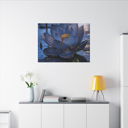 Kintsugi Lotus Flower in Dawn | Broken Beauty Canvas Art