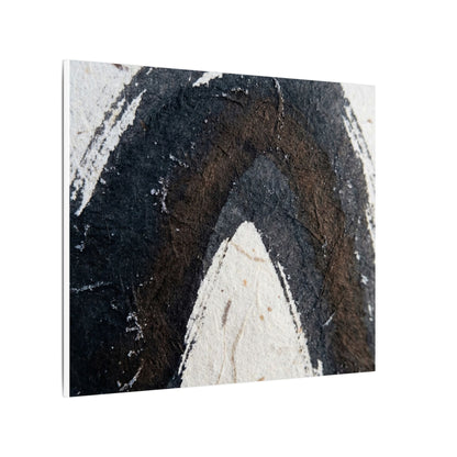 Moody Ink Brushstroke Canvas Art - Moody Minimal Dark Japandi