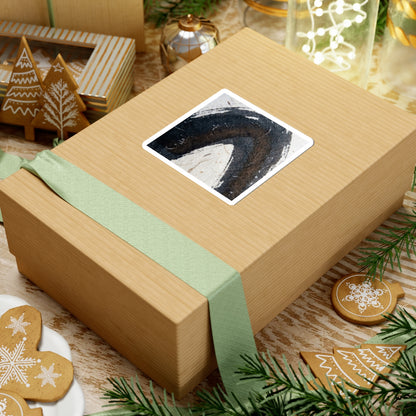 Winter Ink Brushstroke Moody Minimal Sticker | Luxurious Decor