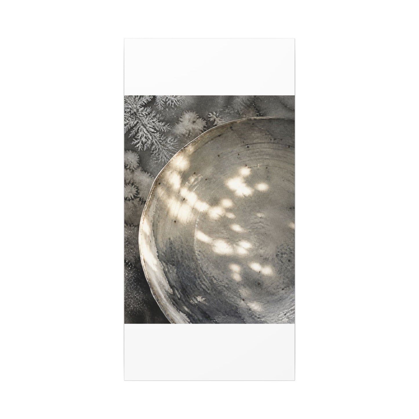 Ceramic Bowl Watercolor Canvas Art | Warm Japandi Art