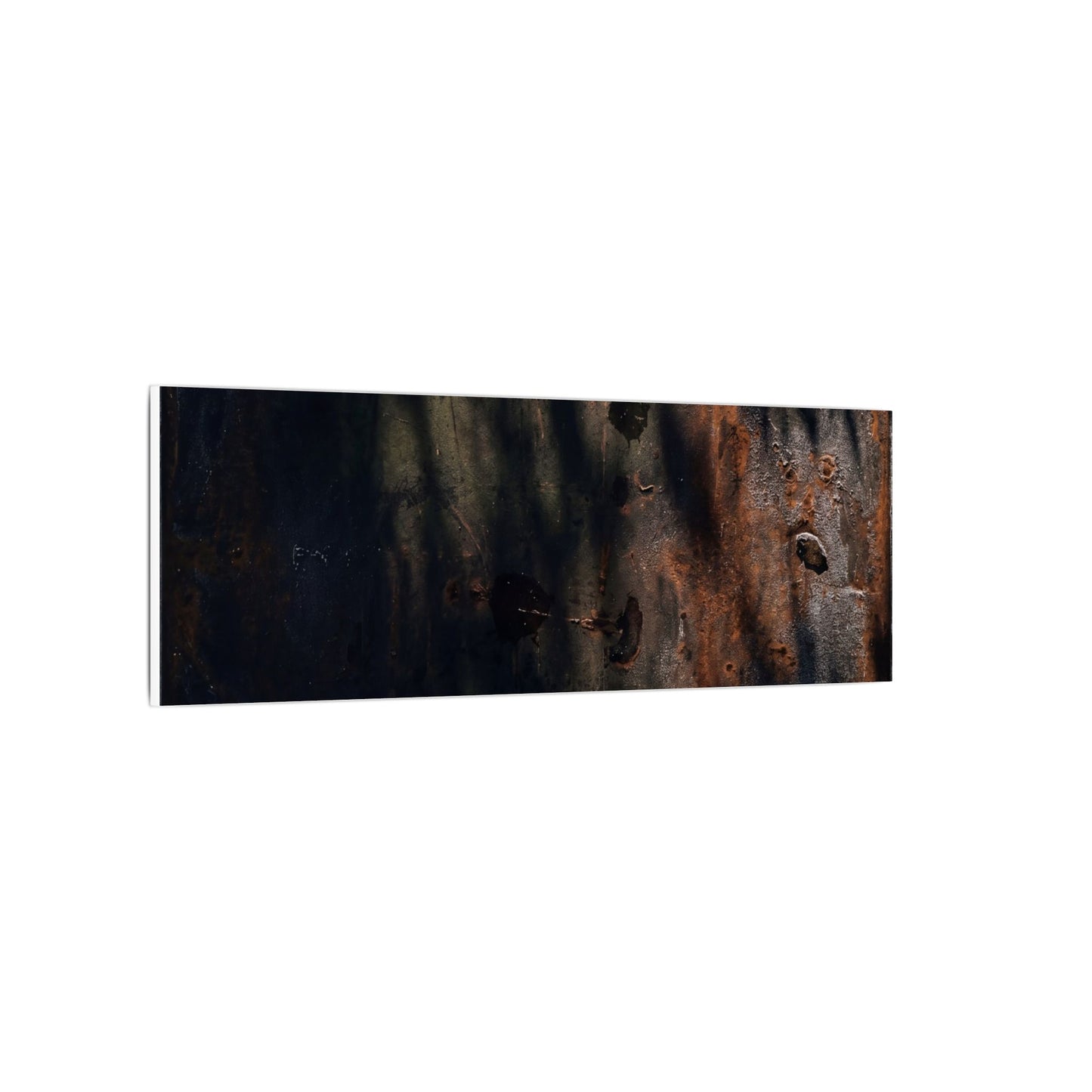 Rust Patina Shadow Zen Canvas Art | Luxurious Dark Japandi Art