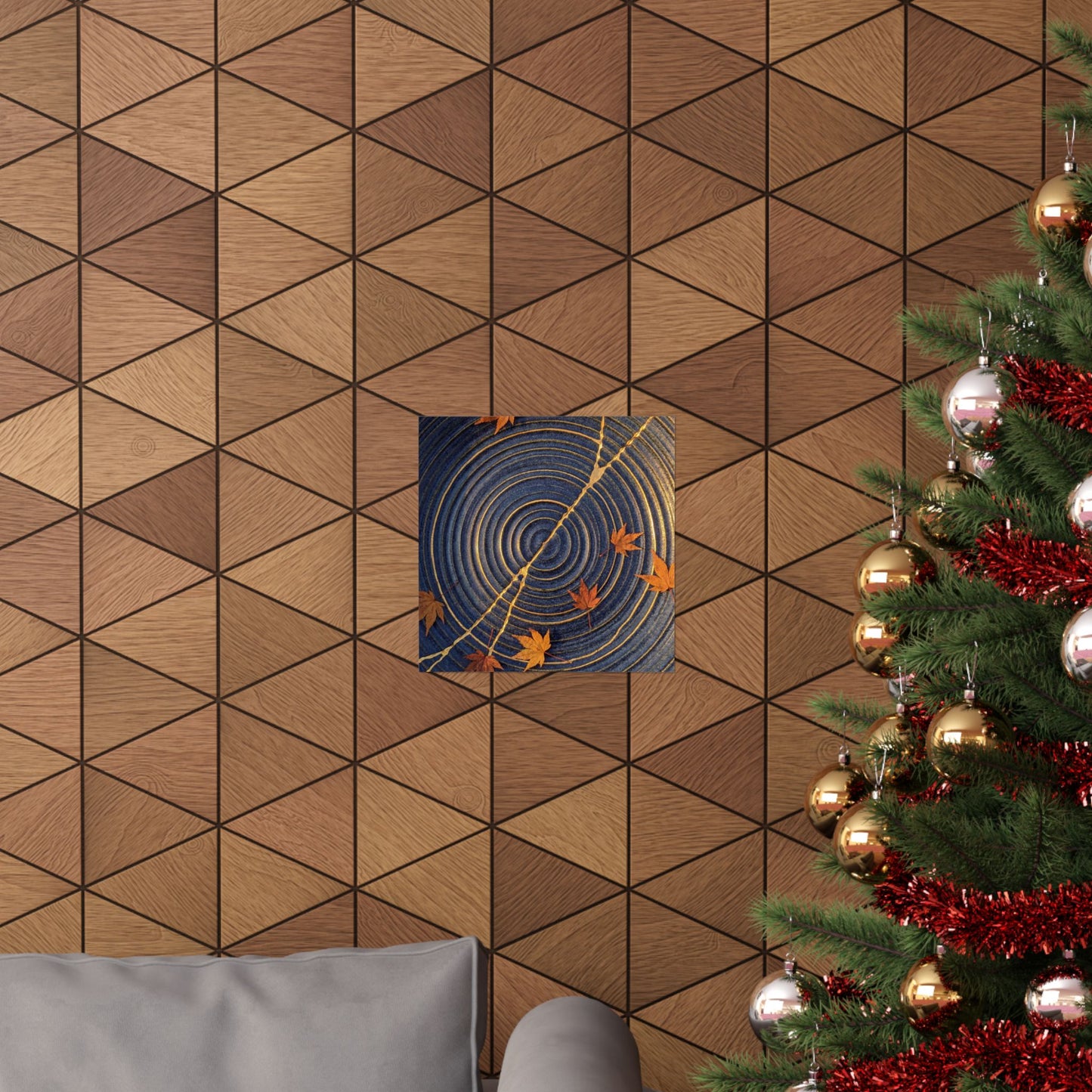 Datsuzoku Water Ripple Wall Art Print - Kintsugi Gold Repair