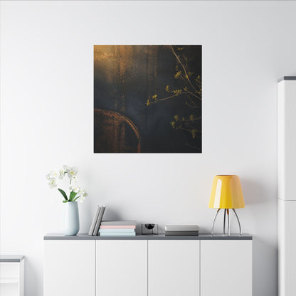 Spring Rust Patina Dark Texture Canvas Art | Moody Decor