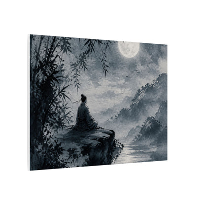 Ink Brushstroke Sumi E Canvas Art | Serene Zen Art