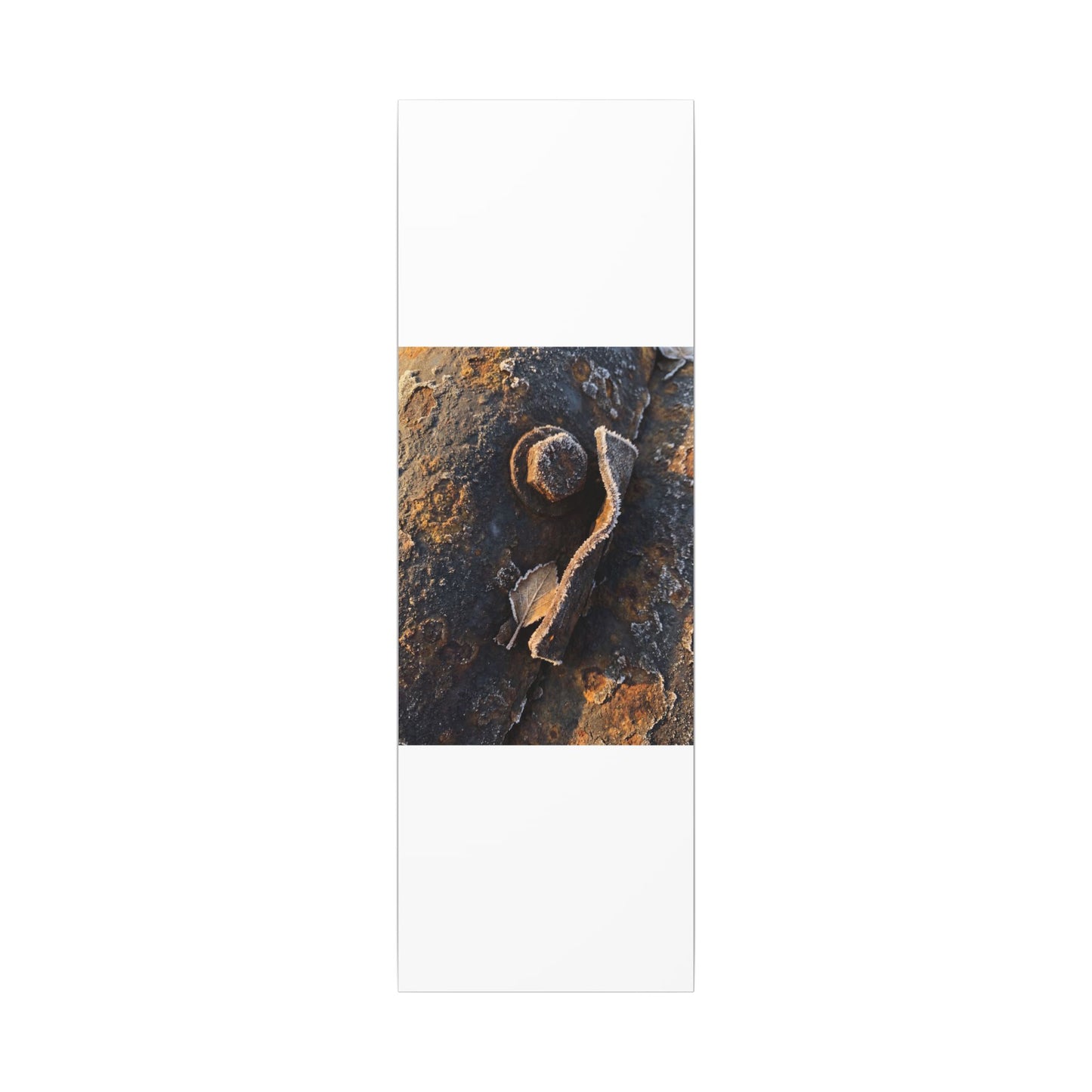 Moody Rust Patina Canvas Art - Moody Minimal Dark Japandi