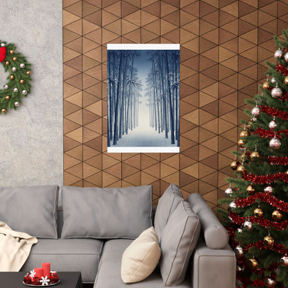 Seijaku Bamboo Grove Wall Art Print - Zen Ukiyo E Inspired