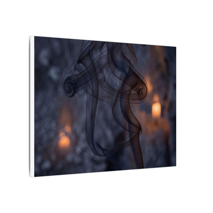 Incense Smoke Winter Canvas Art | Dark Japandi Sophisticated Design