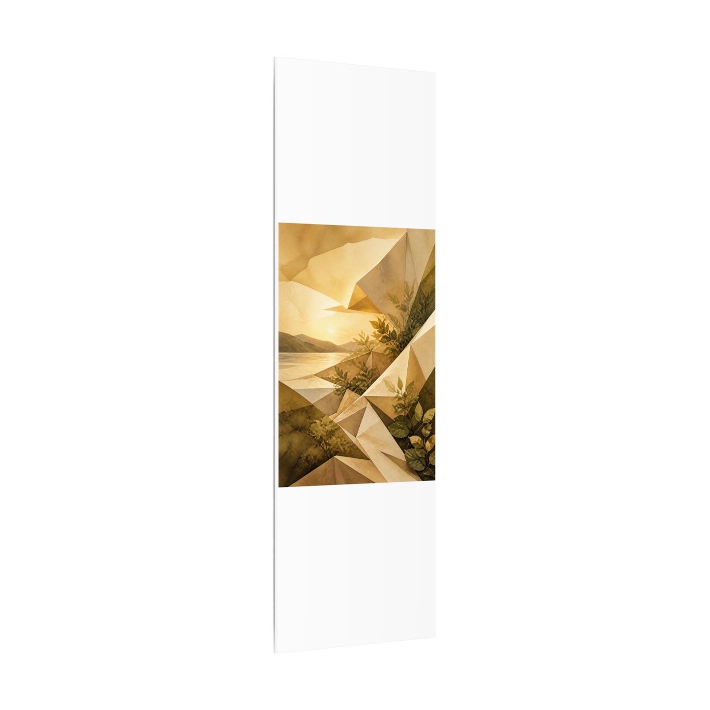 Golden Hour Paper Fold Canvas Art - Japandi Ma