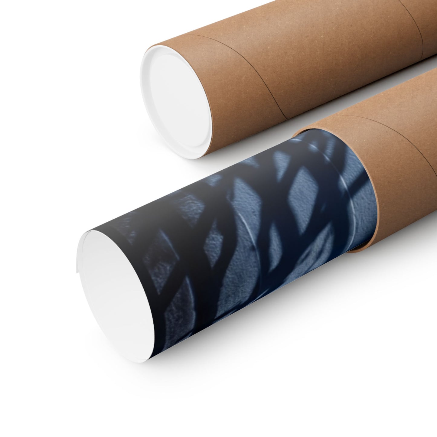 Sophisticated Shadow Play Wall Art Print - Moody Minimal Dark Japandi