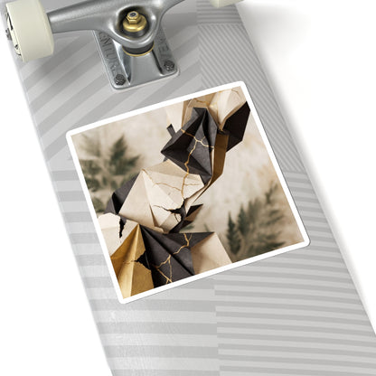 Paper Fold Broken Beauty Sticker | Artful Kintsugi Art