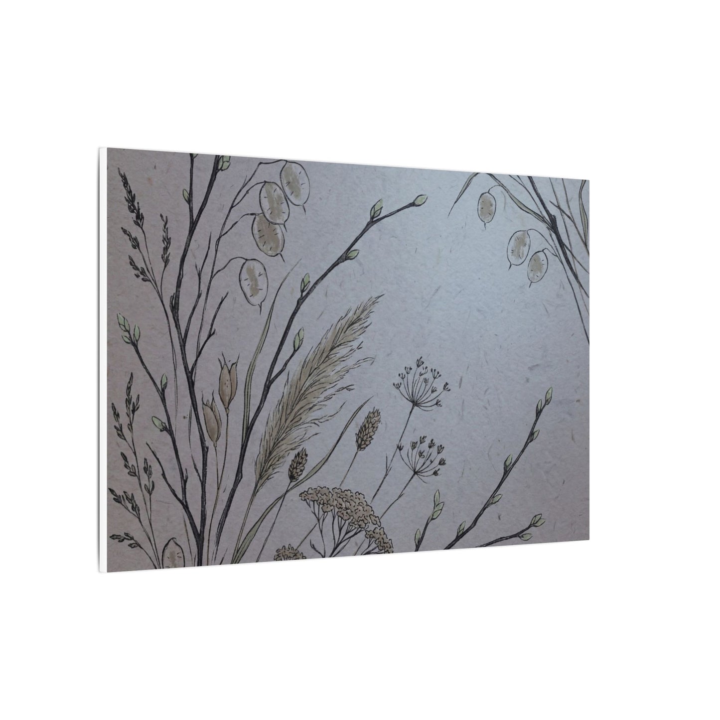 Spring Dried Flowers Japanese Pattern Canvas Art | Cozy Decor