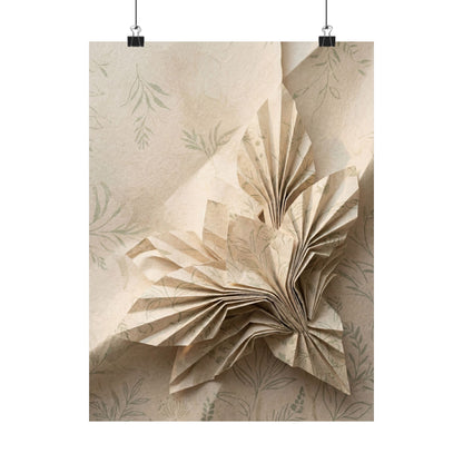 Dawn Paper Fold Wall Art Print - Japandi Fukinsei Art Print