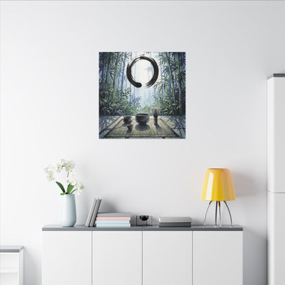 Seijaku Tea Ceremony Canvas Art - Zen Enso