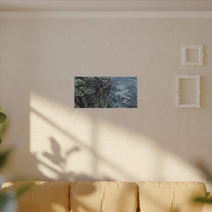 Pine Tree Spring Canvas Art | Japandi Neutral Design