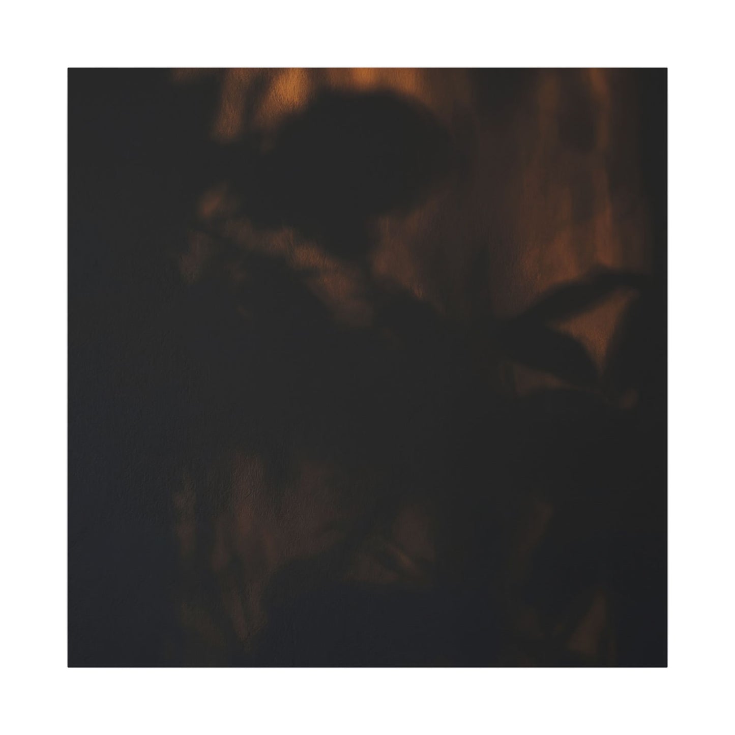 Shadow Play Summer Canvas Art | Dark Japandi Sophisticated Design