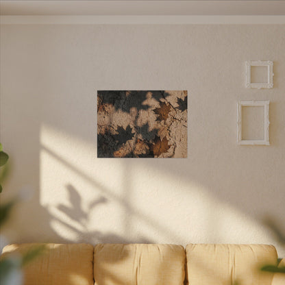 Cozy Shadow Play Canvas Art - Texture Japandi