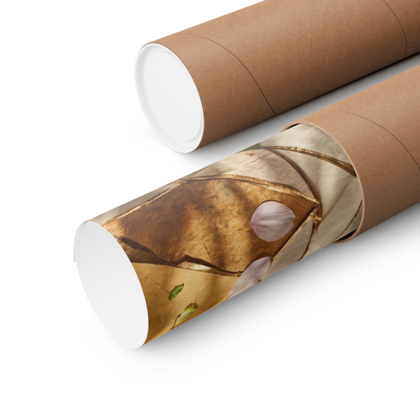 Artful Paper Fold Wall Art Print - Gold Repair Kintsugi