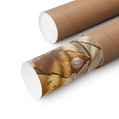 Artful Paper Fold Wall Art Print - Gold Repair Kintsugi